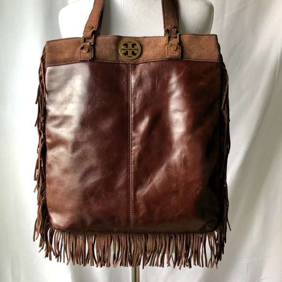 Tory Burch Bags Tory Burch Brown Leather Fringe Bag Poshmark